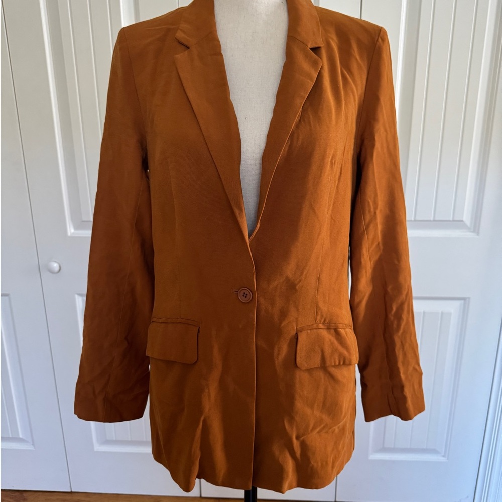 BCBGeneration XS Lightweight Blazer Jacket Camel … - image 6